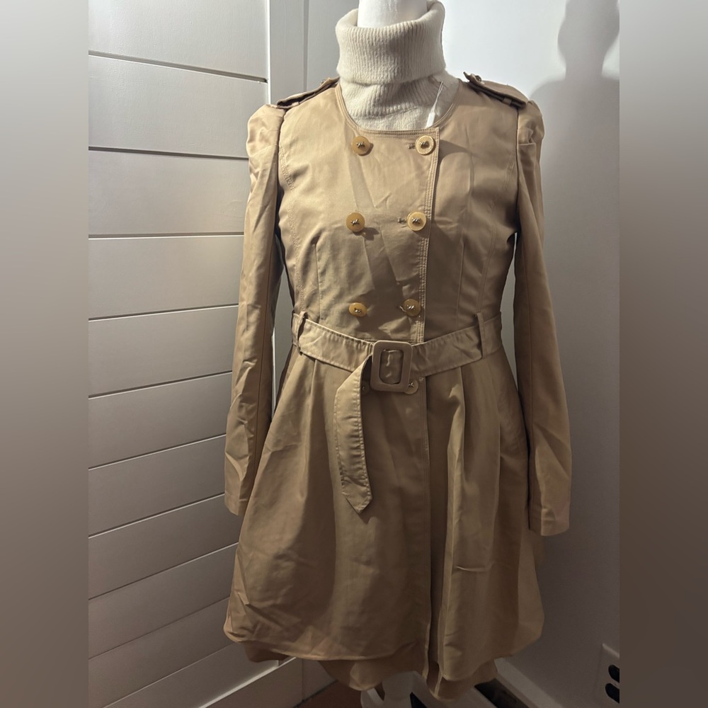 Stylish Tan Trench Coat